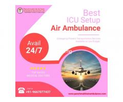Take Certified Air Ambulance in Patna with all Medical Facilities by Panchmukhi